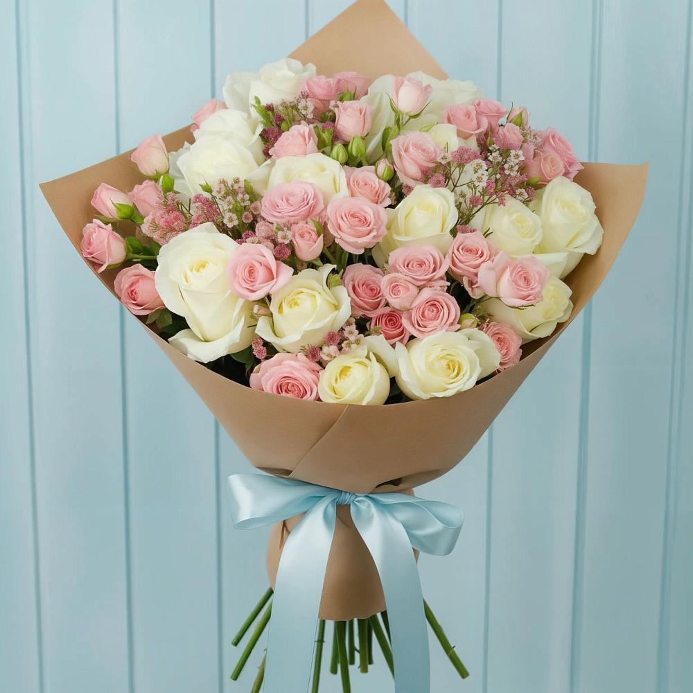 Букет цветов из: Розы в Новохопёрский