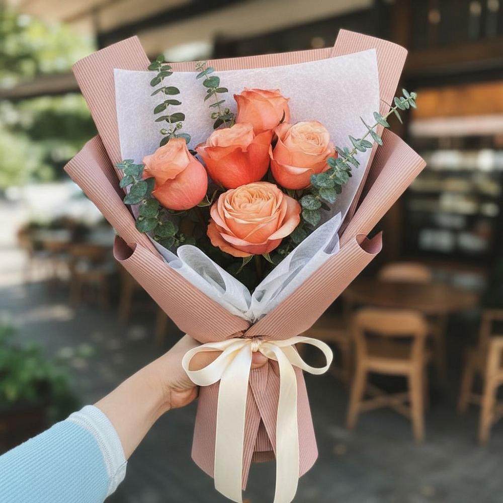 Букет цветов из: Розы в Новохопёрский