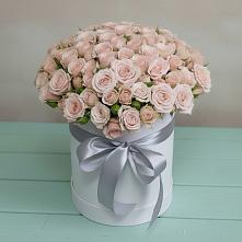 Цветочная композиция из Розы в шляпной коробке в Новохопёрский