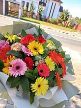Букет цветов из:  Герберы #REPLACE_PRED# Новохопёрский