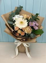 Букет цветов из:  Герберы и Хризантемы в Новохопёрский