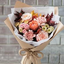 Букет цветов из:  Гвоздики, Хризантемы и Розы в Новохопёрский