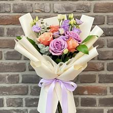 Букет цветов из:  Лизиантусы и Розы #REPLACE_PRED# Новохопёрский