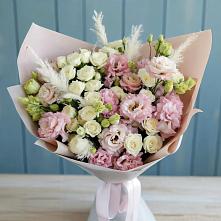 Букет цветов из:  Альстромерии и Розы в Новохопёрский