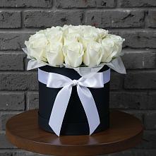 Цветочная композиция из Розы в шляпной коробке в Новохопёрский